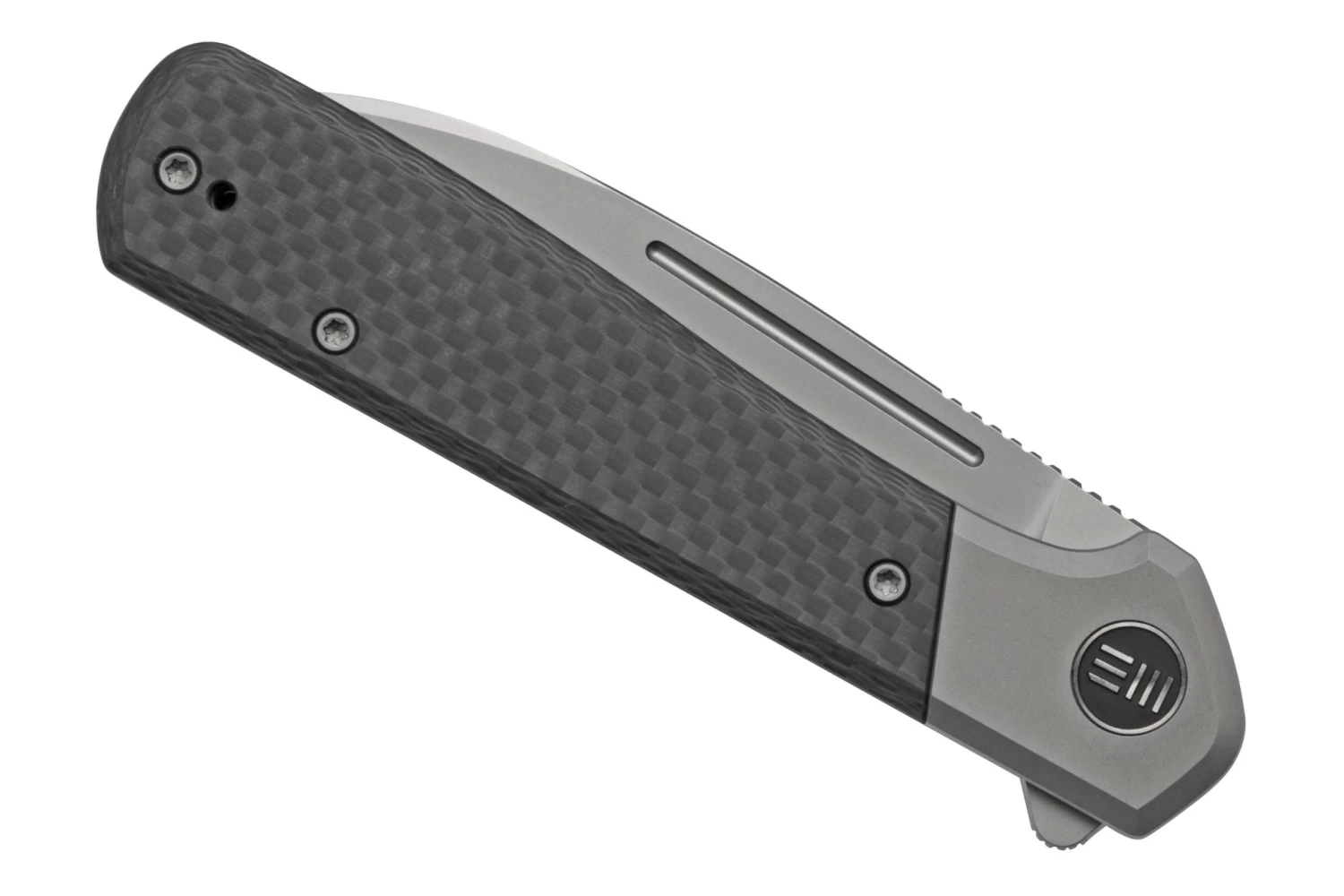 WE Knife Soothsayer WE20050-1 Grey Titanium/Carbonfiber, Couteau De Poche 6 WE Knife Soothsayer WE20050-1 Grey Titanium/Carbonfiber, Couteau De Poche – Image 6