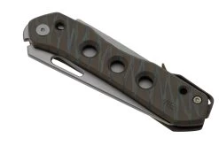 WE Knife Vision R Tiger WE21031-6, Stripe Flamed Titanium Couteau De Poche, Snecx Design -Couteaux Promotion Boutique WKWE21031 6 06 weknife