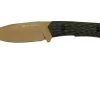 Willumsen Paragon DL22TTA Desert Tan Black G10, AUS-8, Couteau Fixe